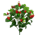 35099RD   17"   Strawberry Bush X12     Red/Green