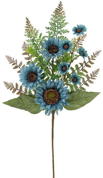 FN164438 26" Sunflower Bush Smoke Blue