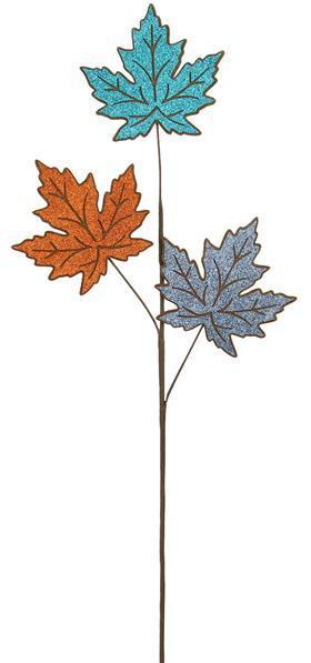 HA9036T7    30.75"L Felt/Glitter Maple Leaf Spray