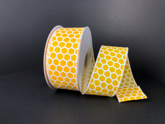 41259-09-49      1.5"X10YDS    Honeycombs    Yellow/White