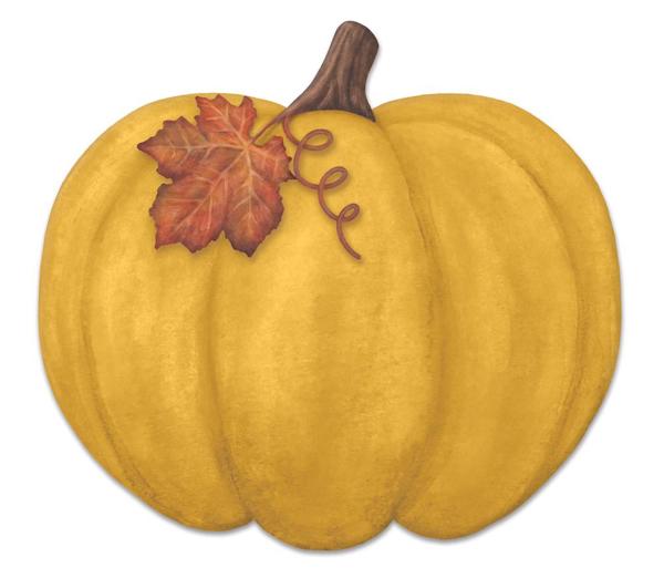 MD115168   12"L x 11"H Metal/Embossed Pumpkin Sign