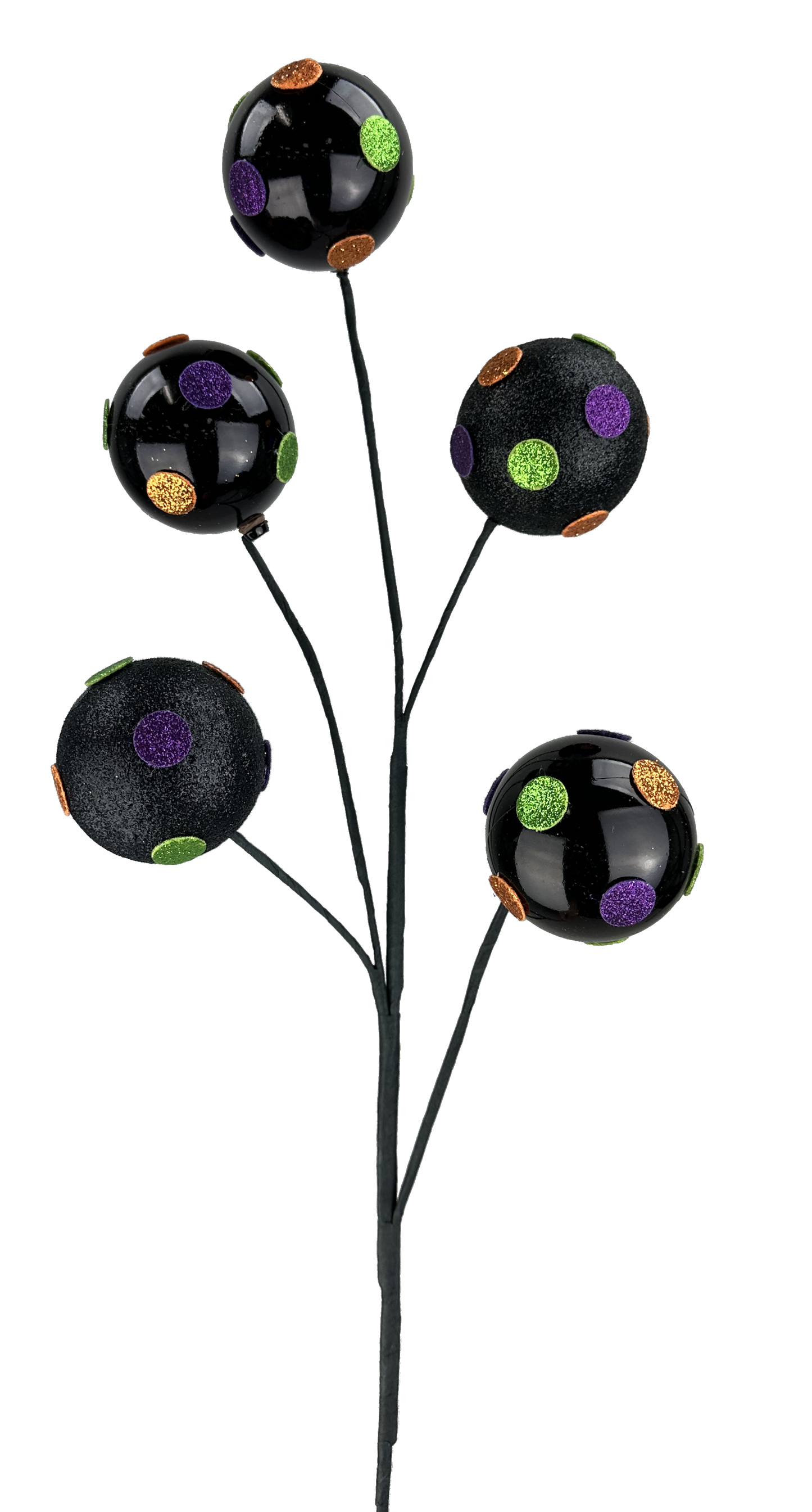 57092HAL    Polkadot Ball Spray H24    Black/Purple/Green/Orange