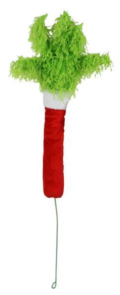 XP1024  28"L Furry Hand Spray    Lime Green/Red/White