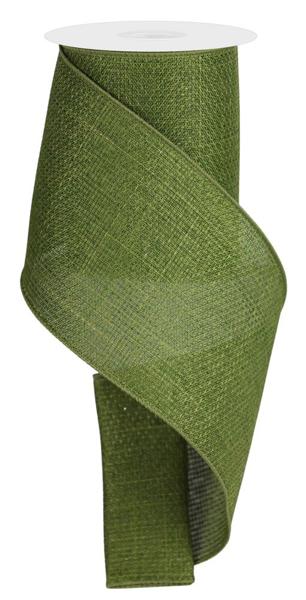 RG121352  4" x 10yd Cross Royal Burlap Moss Green