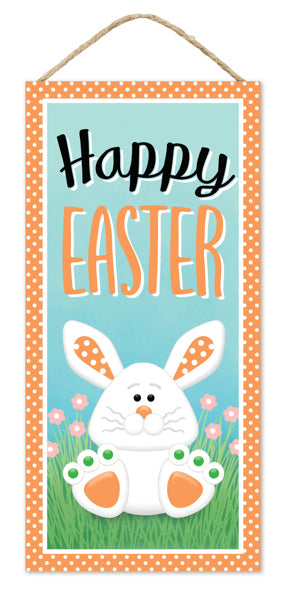 AP738989 12.5"H x 6"L Happy Easter W/Bunny Sign