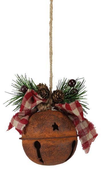 XY921030    3.5"Dia Decorated Jingle Bell     Rust