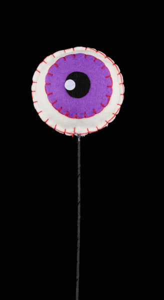 HH135023   12"L Felt Eyeball Pick    Purple