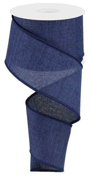 RG127919   2.5" x 10yd Royal Burlap    Navy Blue