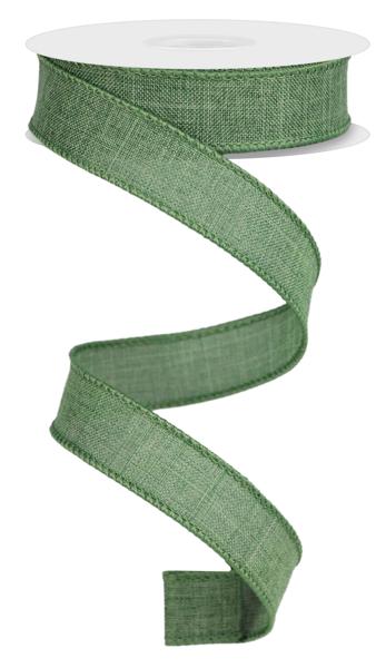 RG7278AM  7/8" x 10yd Royal Burlap Clover Green