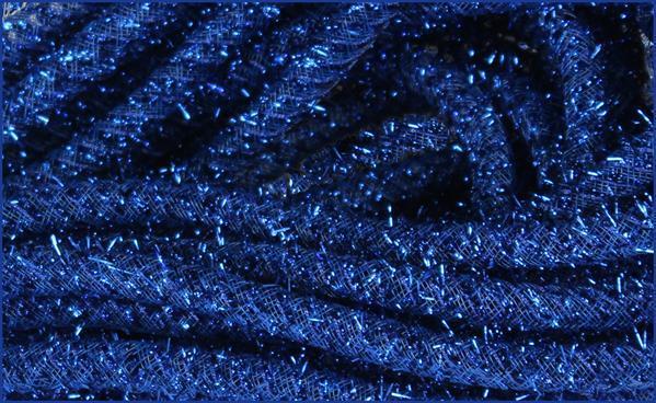 RE354125     8Mmx20yd Tinsel Tubing      Royal Blue