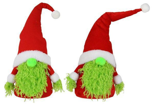 XN4345   10"H Christmas Gnome   Lime Green/Red/White   *1 Gnome*