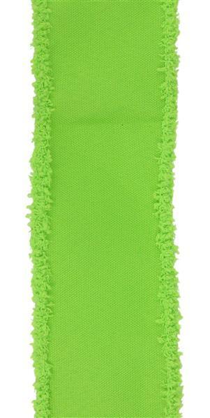 RGC8116LT   2.5" x 10yd Faux Royal Burlap/Drift   Fresh Green