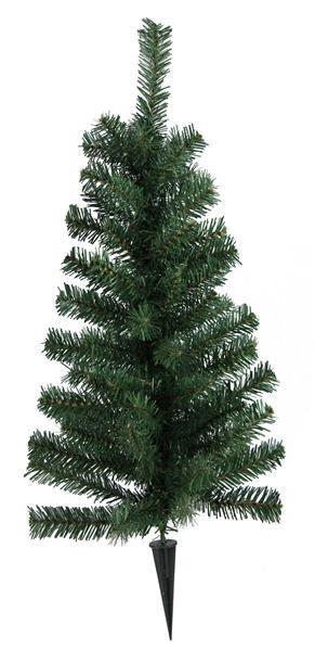 XT4669     24" Pine Cemetery Tree W/4"Plastic Spike   Green