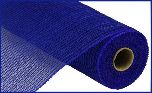 RY831225     10.25" x 10yd Faux Jute/Pp Stripe      Royal Blue