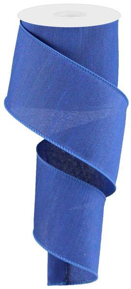 RD110525   2.5" x 10yd Faux Dupioni    Royal Blue