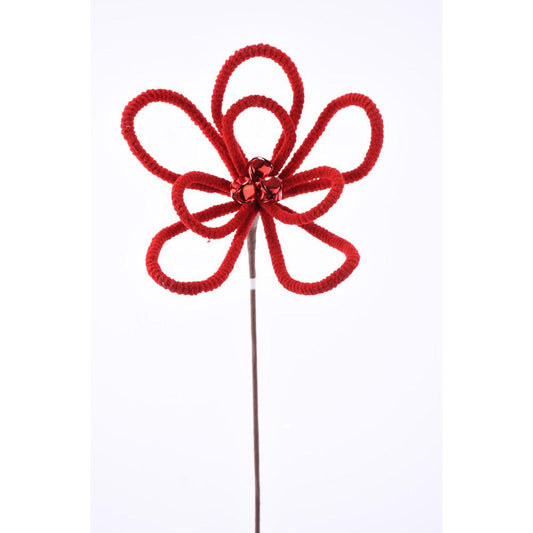 187159     22"   Loop Flower Stem    Red