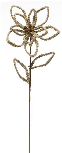 XS363418 29”OAL Cut Out Braid Poinsettia Stem