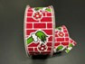 87140349   2.5x50YDS  Brick Wall Green Monster Hand W/Ornament   Red/Wht/Grn