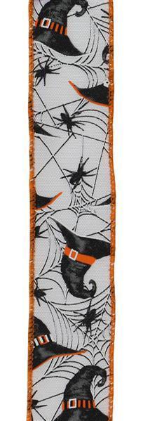 RGE153627 1.5"X10 YD Witch Hats & Spiders White/Grey/Orange