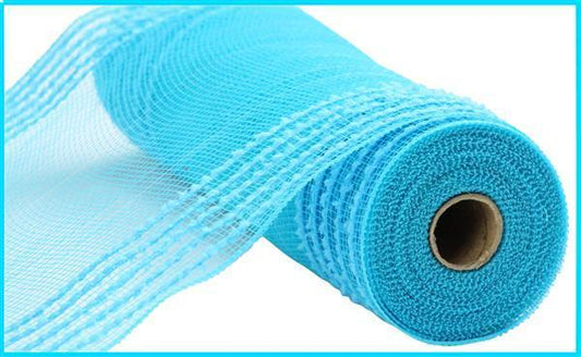 RY811444      10.25" X 10Yd Drift/Pp Wide Border Mesh   Turquoise