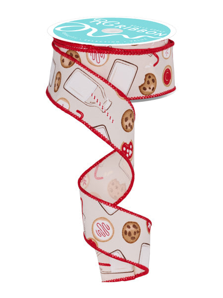 RGF130630     1.5" x 10yd Milk And Cookies    Ivory/Multi