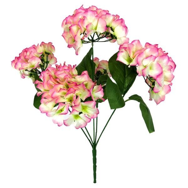 CS25006-PNK     X5 HYDRANGEA BUSH     Pink/White