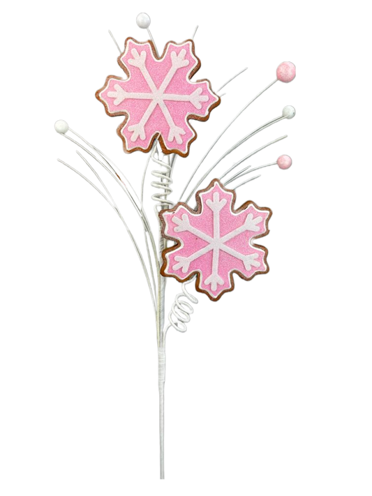 85891PK   Snowflake Cookie Spray   Pink/White