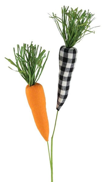 MN0193 27”L Fabric Carrot Pick Orange/Black/White/Green