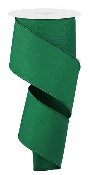 RGE120306  2.5" x 10yd Diagonal Weave Fabric Emerald Green