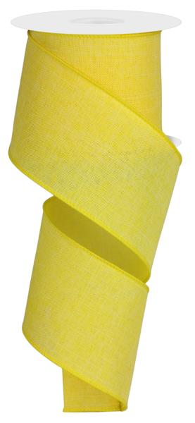 RG127929  2.5" x 10yd Royal Burlap Yellow