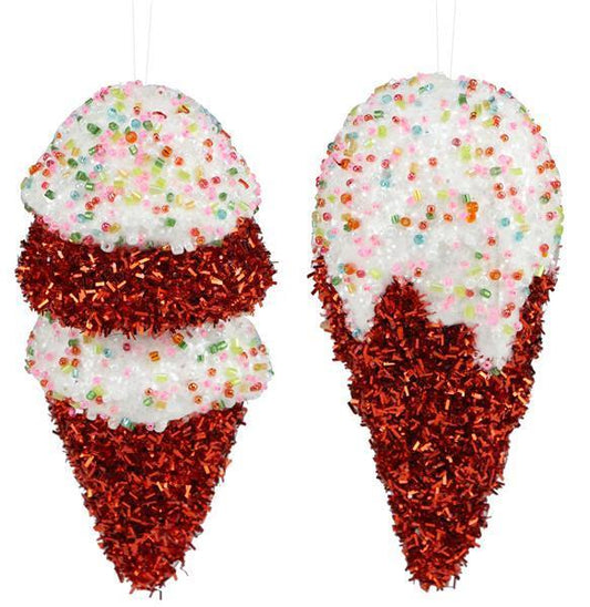 XY9351 5.5'' Ice Cream Cone Ornament