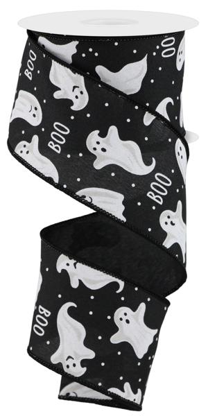 RGE181402    2.5" x 10yd Ghosts/Boo      Black/White