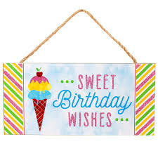 AP8812 Sweet Birthday Wishes Wooden Sign