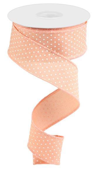 RG01651ET    1.5" X 10Yd Raised Swiss Dots On Royal