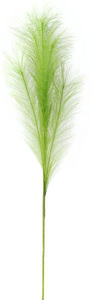 FG601356   32.75"L Fabric Grass Plume Spray   Lime Green