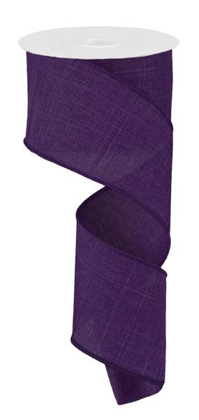 RG127923  2.5" x 10yd Royal Burlap Purple