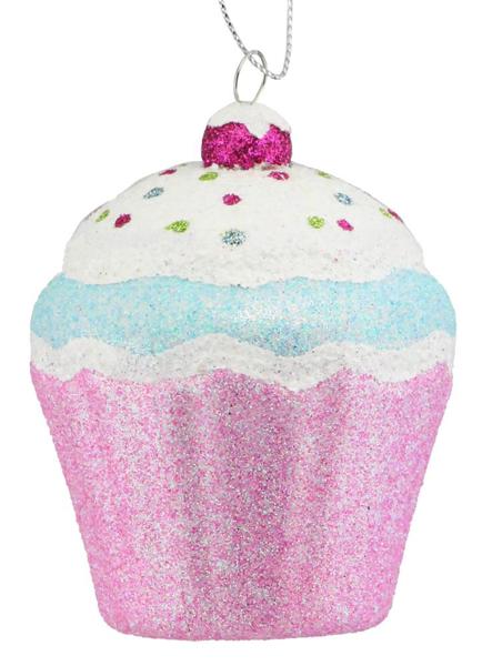 XY8836     3.5"L Cupcake    Irid Pink/Blue/White