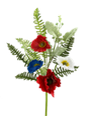 74204SP16    16"    Poppy Fern Pick   Red/White/Blue