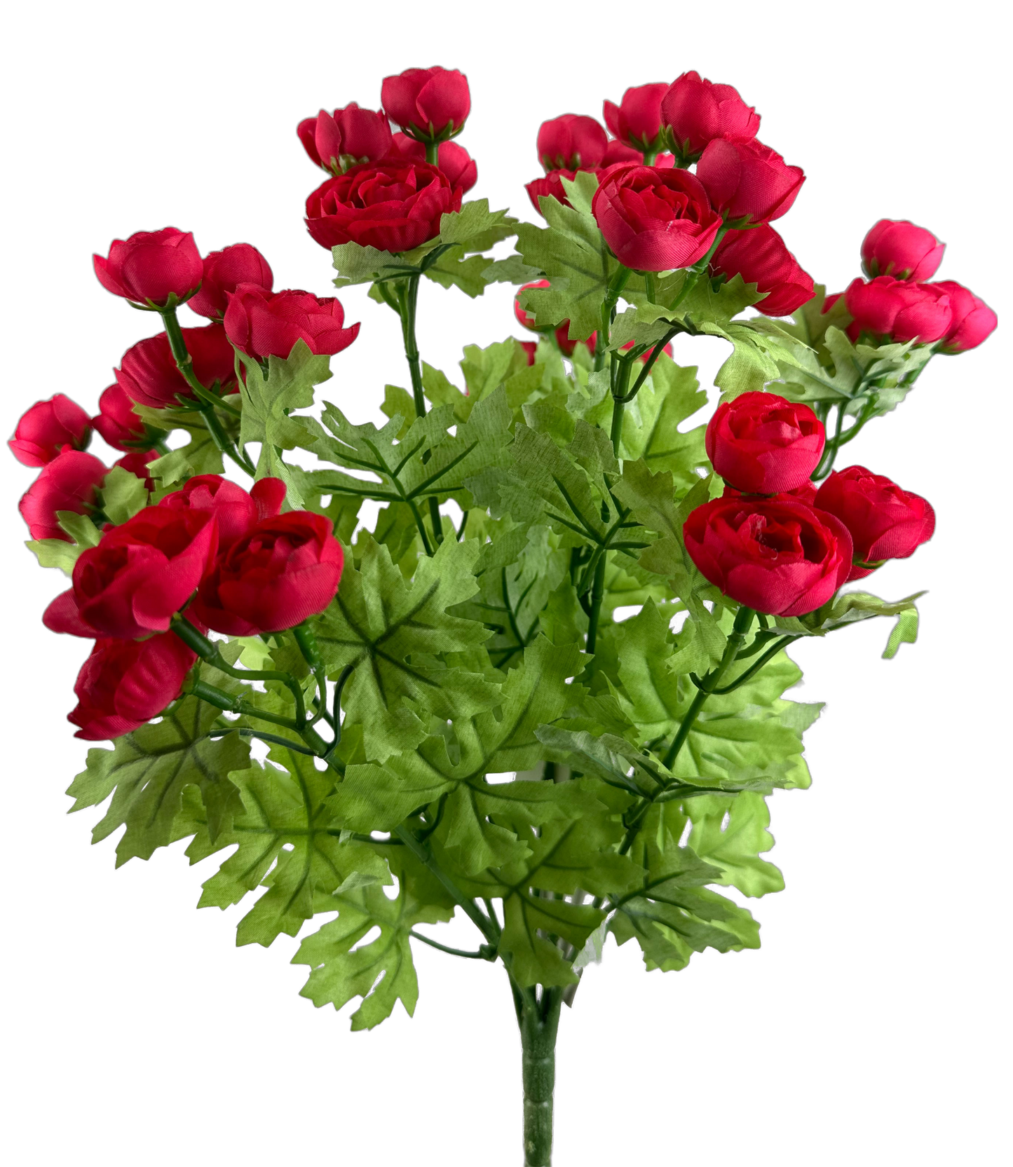 63514BT     17"H   Mini Ranunculus Bush    Fushia