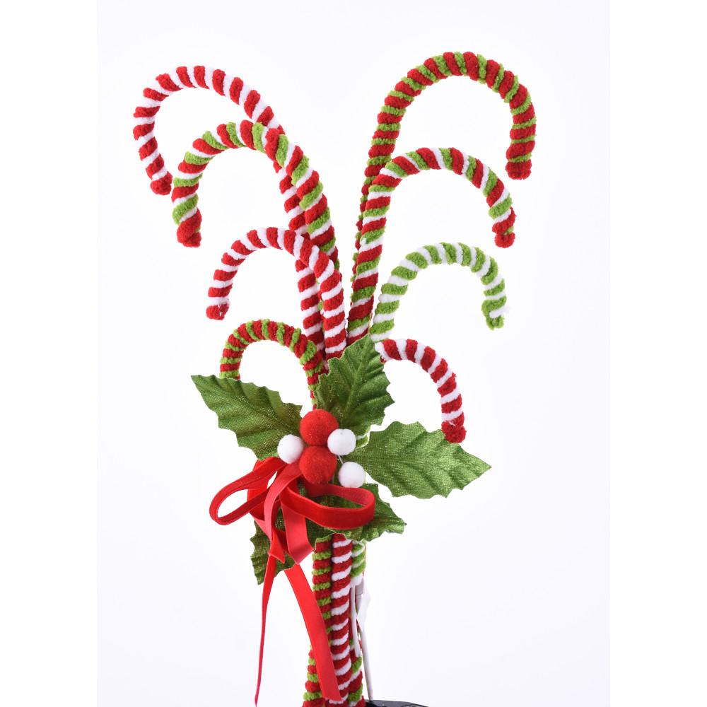 187193   13.5"   Candy Cane Bundle      Red/Green/White