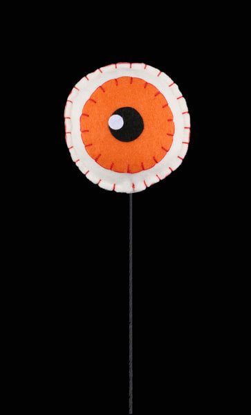 HH135020    12"L Felt Eyeball Pick   Orange