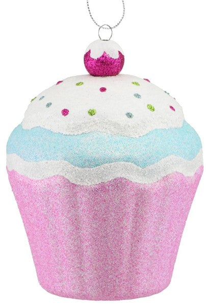 XY8837   5.5"L Cupcake    Irid Pink/Blue/White