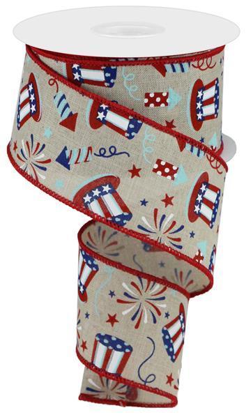 RGC116818    2.5" x 10yd Uncle Sam/Fireworks/Royal    Lt Nat/Red/Blue