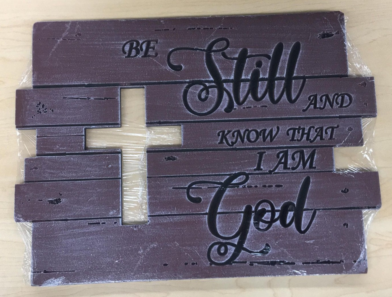 COR101 Be Still and Know Sign 15.5 x 12"