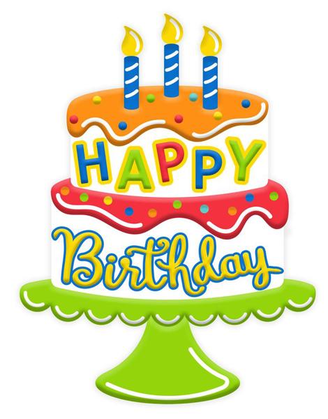 MD108860    14.5"H x 11"L Metal Birthday Cake Sign    Blue/Lime/Red/Wht/Org