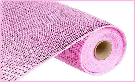 RE134122    10" x 10yd Deluxe Wide Foil Mesh   Pink W/Pink Foil