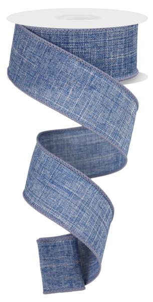 RG127865   1.5" x 10yd Royal Burlap   Denim Blue