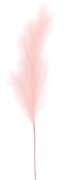 FG601515  43"L Fabric Grass Plume Spray Light Pink