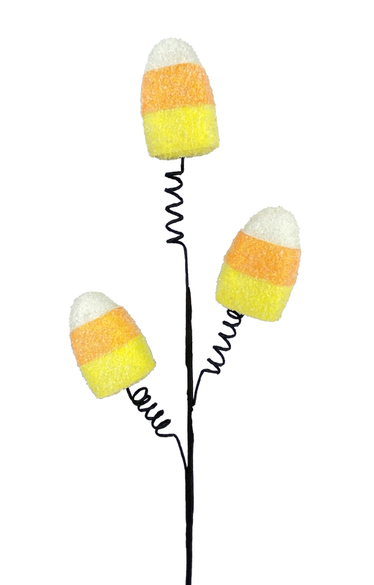 56907ORWTYW      18"H   Candy Corn Pick X3    Orange/White/Yellow